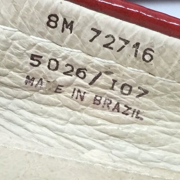 FRYE RED MOCCASINS LOAFER FLATS LEATHER 8M - Picture 8 of 15